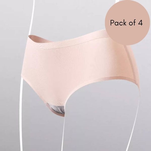 Womens Leak Proof Panties Personal Care (Pack of 4)